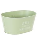 Blumenschale oval Zink