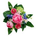 Floristik21 Blumenstrauß mit Bellis Rosa 23cm