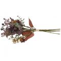 Floristik21 Blumenstrauß künstlich Distel Eukalyptus Strauß Blumendeko 36cm