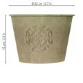 Blumentopf Metall Grün Vintage Ø22cm–13,5cm 3er-Set | Floristik21.de
