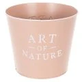 Floristik21 Blumentopf Zink Art of Nature Altrosa Ø17,5cm H15cm