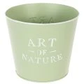 Floristik21 Blumentopf Zink Art of Nature Mintgrün Ø17,5cm H15cm