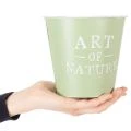 Blumentopf Zink Art of Nature Mintgrün Ø17,5cm H15cm | Floristik21.de