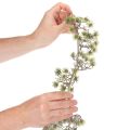Künstliche Bonsai-Girlande, 180 cm, grün-weiß, Kunststoff, fein beschneit | Floristik21.de