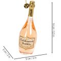 Baumanhänger-Set aus Glas Sektflasche und Sektglas, 14 cm, orange-gold, 2-teilig | Floristik21.de