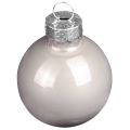 Weihnachtskugeln Glas Grün Perlmuttgrau Ø5cm 24St für stilvolle Festdeko | Floristik21.de