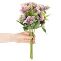 Kunststoff Kunstblume Christrose Bund 35cm violett 6 Stück Innenbereich | Floristik21.de