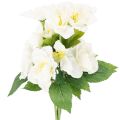 Floristik21 Kunstblume Christrose Bund 36cm Weiß Kunststoff Innenbereich