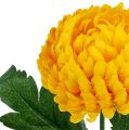 Floristik21 Chrysantheme Gelb künstlich Ø7cm L18cm