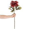 Kunstblume Dahlie Rot mit Stiel 68cm aus Kunststoff und Seidenstoff | Floristik21.de