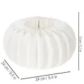 Wabenpapier Kürbis Rund Weiß 24 cm mit Vertiefung 4 Stück | Floristik21.de