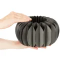 Wabenpapier Kürbis Dekoring 24cm Dunkelgrau 4 Stück | Floristik21.de