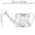 Deko Gießkanne Hortensie Metall Vintage Blumen 30x11x14,5cm | Floristik21.de