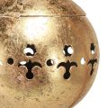 Deko Glocke Gold Schelle Hängedeko Metall Natur Ø14cm | Floristik21.de