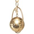 Deko Glocke Gold Schelle Hängedeko Metall Natur Ø14cm | Floristik21.de