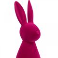 Floristik21 Deko Hase Pink Deko-Osterhase Beflockt H47cm