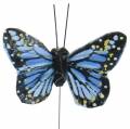 Floristik21 Deko-Schmetterlinge am Draht bunt 5,5cm 24St