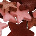 Deko Sterne beflockt Streudeko Weihnachten Burgund Rotbraun Ø4/5cm 40 St Großhandel | Floristik21.de