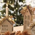 Deko Sterne beflockt Streudeko Gelb Braun Ø4/5cm 40 St – Perfekte Weihnachtsdeko für Hotel Dekoration | Floristik21.de