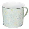 Floristik21 Deko Tasse Pflanztopf Mandala emailliert Ø13cm H12cm