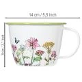 Deko Tasse Pflanztopf emailliert Ø11cm H8cm | Floristik21.de