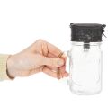 Deko-Trinkglas mit LED Lampe Ø8cm H16cm | Floristik21.de
