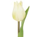 Floristik21 Deko Kunstblumen Realistische Tulpen Cremeweiß für Floristen