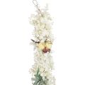 Floristik21 Deko Girlande Pflanzengirlande Eukalyptus künstliche Rosen Dry Optik 170cm Gebleicht