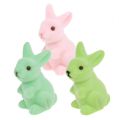 Floristik21 Deko-Hase Pastell sort. 9,5cm 9St