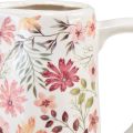 Floristik21 Deko Kanne Blumen Keramik Vase Steingut Vintage 19,5cm