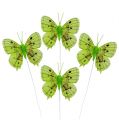 Deko Schmetterlinge Grün 8cm 6St