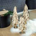 Floristik21 Deko Tannenbaum Holz rustikal Holzdeko Weihnachten H40cm