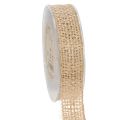 Floristik21 Dekoband Jute Natur 25mm Juteband Geschenkband rustikal 10m