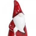 Floristik21 Weihnachtsmann Figur Nikolaus Rot, Weiß Keramik H20cm