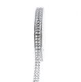 Floristik21 Dekorationsband Silber, glänzend 10mm 4m