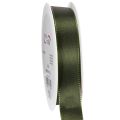 Floristik21 Taftband glänzend Grün 25mm 50m für Dekoration und Floristik