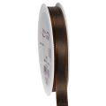 Floristik21 Taftband Braun 15mm x 10m für Dekoration und Verpackung
