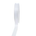 Floristik21 Dekorationsband Weiß 15mm 50m