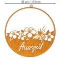 Dekoring Metall Rost Deko Blumen „Auszeit“ Edelrost Ø38cm | Floristik21.de