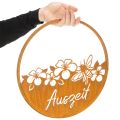 Dekoring Metall Rost Deko Blumen „Auszeit“ Edelrost Ø38cm | Floristik21.de