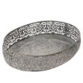 Dekoschale Metall Oval Muster