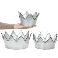 Dekoschale Metallschale Krone Ø26,5/22,5/19cm 3er-Set | Floristik21.de