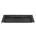 Dekotablett marmoriert Anthrazit 36x17cm 6St | Floristik21.de