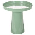 Floristik21 Dekoteller Metall Grün Rund 20 cm