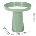 Dekoteller Metall Grün Rund 20 cm | Floristik21.de