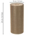 Vlies Tischdeko Rolle 24 cm x 25 m Braun für Innenbereich | Floristik21.de