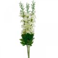 Floristik21 Delphinium Weiß Künstlicher Rittersporn Seidenblumen Kunstblumen 3St