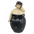 Floristik21 Dekofigur mollige Frau, Dicke Damen Figur, Baddeko H23cm