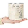 Dose Übertopf Creme Metall Shabby Chic Ø11cm H10,5cm | Floristik21.de