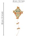 Deko-Drachen aus Papier mit Gesicht und Aufhänger, 40 cm, 2er-Set, bunt | Floristik21.de